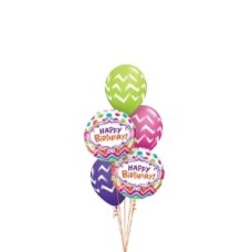 Happy Birthday Chevron Spots